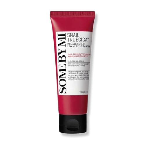 Image of SOME BY MI Snail Truecica Miracle Repair Low pH Gel Cleanser - 3.38Oz, 100ml - Made from Snail Mucin for Sensitive Skin - Daily Face Wash for Deep Cleansing and Skin Moisturizing - Korean Skin Care