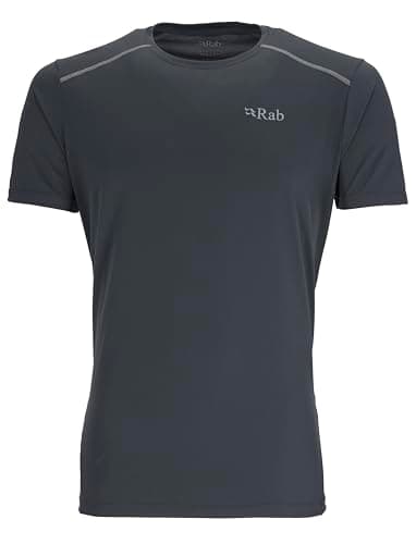 Image of Rab Men's Force Tee Lightweight T-Shirt for Trekking, Climbing, & Trail Running - Beluga - Medium