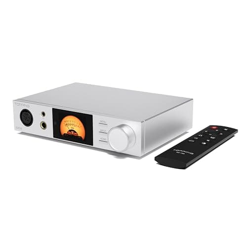 Image of TOPPING DX5 II Hi-Res DAC & Headphone Amp Combo – Dual ES9039Q2M, X-Hybrid Amp, 10-Band PEQ, LDAC Bluetooth 5.1, 4.4mm Balanced & 6.35mm Headphone Output, Preamp Mode, 12V Trigger (Silver)