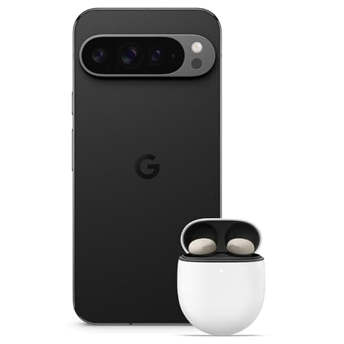 Image of Google Pixel 9 Pro XL - Unlocked Android Smartphone with Gemini, Triple Rear Camera System, 24-Hour Battery, and 6.8" Super Actua Display - Obsidian, 128GB+Pixel Buds Bro 2
