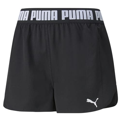 Image of PUMA Women's Train Puma Strong Woven 3" Knitted Shorts, Puma Black, L UK