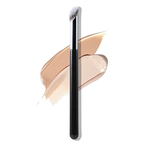 Image of Erinde Angled Concealer Makeup Brush Under Eye, Slanted Oval Top Nose Contour Brush, Professional Contour Concealer Brush for Blending Liquid, Cream or Flawless Powder Cosmetics