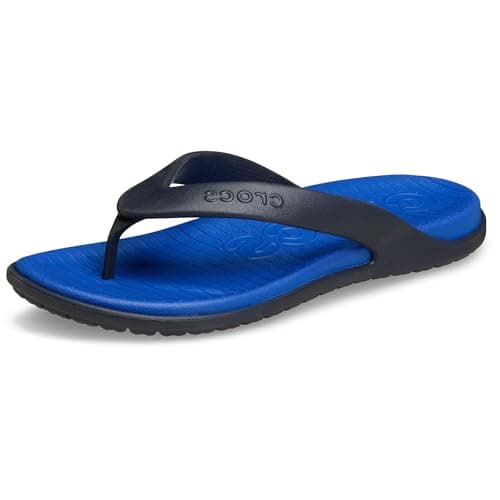 Image of Crocs Unisex Adult, Coast Flip, Blue Bolt/Deep Navy, 9 UK Men