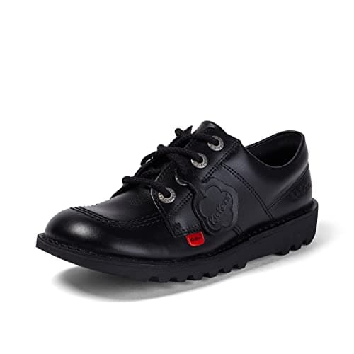 Image of Kickers Women's Kick Lo Shoes | Extra Comfort For Your Feet | Added Durability, Black, 7 UK
