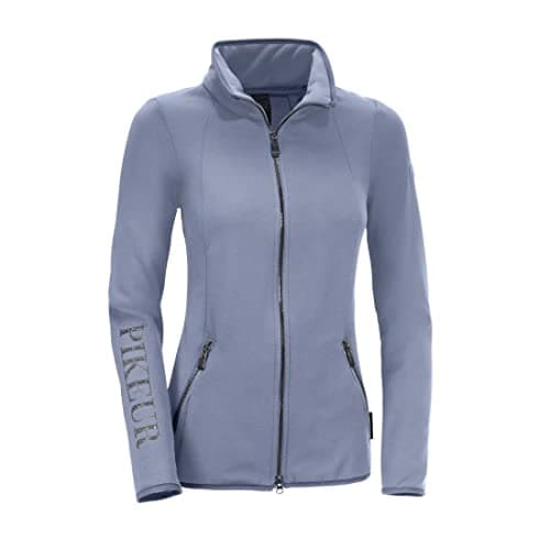 Image of Pikeur Womens Niara Full Zip Warm Fleece Coat Jacket - Sky Blue - Easy Stretch Womens Size - 32