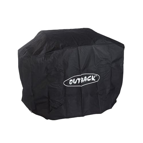 Image of Outback Premium BBQ Cover To Fit Dual Fuel 2 Burner > Water resistant and breathable protective cover with high thread count - OUT370640, black