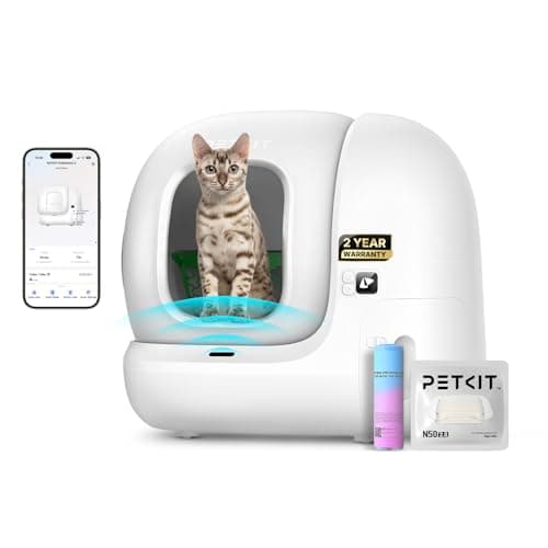 Image of PETKIT PURA MAX 2 Self Cleaning Cat Litter Tray, App Control, 76L Extra Large Automatic Cat Litter Tray for Multi-cats, Odour Control with N50, xSecure Robot Litter Box with 11 Safety Sensors