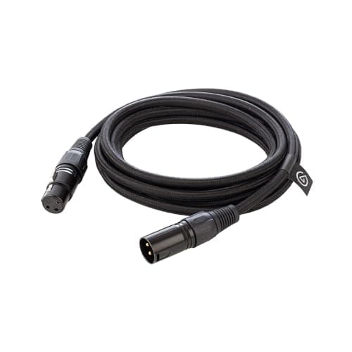 Image of Elgato XLR Cable – Shielded Microphone Cable for Studio Recording and Live Production, Gold-Plated Pins, Male to Female, for Mic and Balanced Analog Line Levels, 10ft/3m