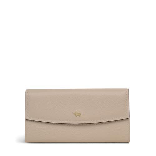 Image of RADLEY London Liverpool Gardens Women's Leather Large Flapover Matinee Wallet with Adjustable Strap, Porcini