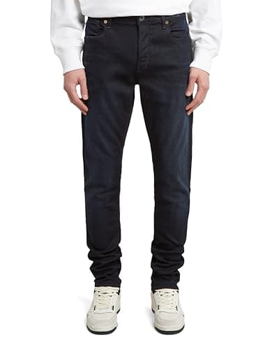 Image of G-STAR Men's 3301 Slim Jeans, Blue (dk Aged 51001-5245-89), 31W / 32L