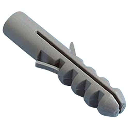 Image of Merriway BH02076 (10 Pcs) Hardwall Concrete Anchor, M12 x 60 mm Heavy Duty Rimless Grey Nylon Wall Plug - Pack of 10 Pieces