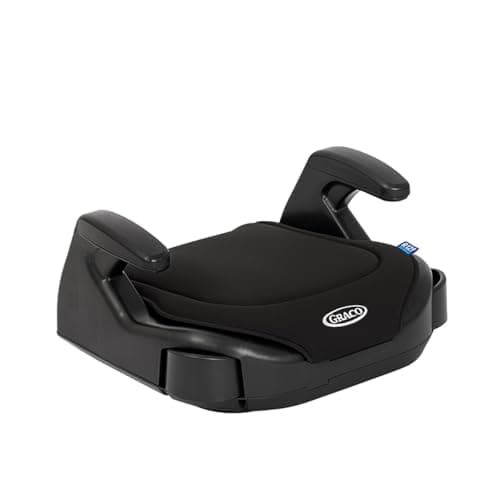 Image of Graco Booster Basic R129 Backless Booster Car Seat, Lightweight at only 1.4kg, Suitable from approx. 7 to 12 years (135-150cm), Black fashion