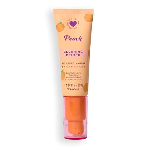 Image of I Heart Revolution Peach Mattifying Primer, Matte Formula Infused with Niacinamide, Vegan & Cruelty-Free, 25ml