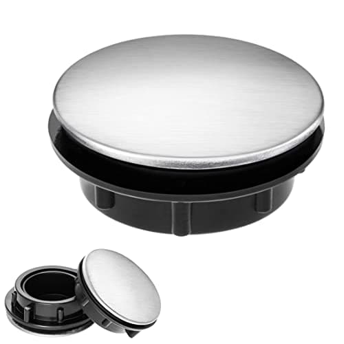 Image of 1pcs Sink Hole Cover,Stainless Steel Sink Tap Hole Cover Kitchen Faucet Hole Cover,Kitchen Faucet Tap Hole Stopper,Sink Overflow Covers Sink Accessories for Bathroom Kitchen,Suitable for 28-38mm