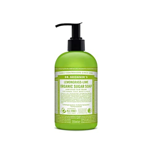Image of Dr. Bronner's - Organic Sugar Soap Lemongrass Lime 355 ml Black