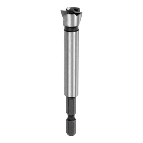 Image of M METERXITY Forstner Drill Bit for Woodworking, 3/5in (15mm) Carbon Steel Tip Hex Shank Hinge Cutter for Hard Wood/Plastic/Plywood/MDF, Wood Hole Drilling Opener