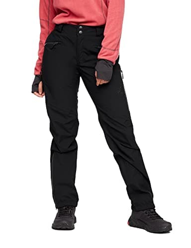 Image of RevolutionRace Silence Proshell 3L Trousers for Women, Waterproof Outdoor Shell Trousers, Black/Anthracite 3.0, S