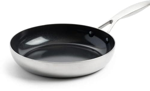 Image of Greenpan Geneva 3-Ply Stainless Steel Non-Stick 24cm Frypan