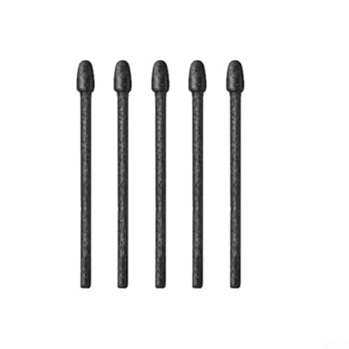 Image of Felt Tip Replacements for Wacom Pro Pen 2 Compatible with Various Drawing Tablet Models Providing Smooth Glide and Control (5 black + 1 clip)