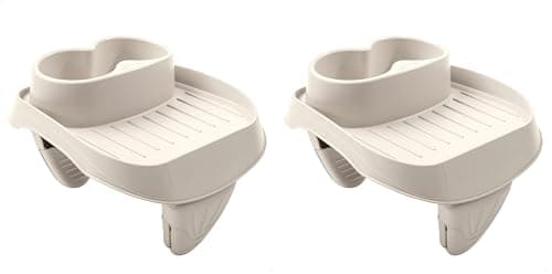 Image of Intex PureSpa Plastic Beverage Holder-Beige 26 x 22 x 18 cm (Pack of 2)