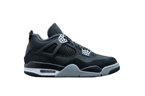 Image of NIKE Jordan air 4 retro black canvas - 42.5, Coconut Milk Black White, 8 UK