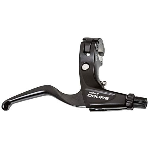 Image of SHIMANO Deore 610 2-Finger Mountain Bicycle V-Brake Lever - BL-T610 (Black - Right Side)