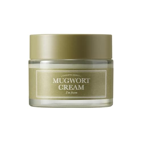 Image of I'm from Mugwort Cream, For all skin type, 1.69 fl oz | Moisturizer with 73.55% Mugwort Extract, Soothing, Calming, Redness Relief with Sebum control