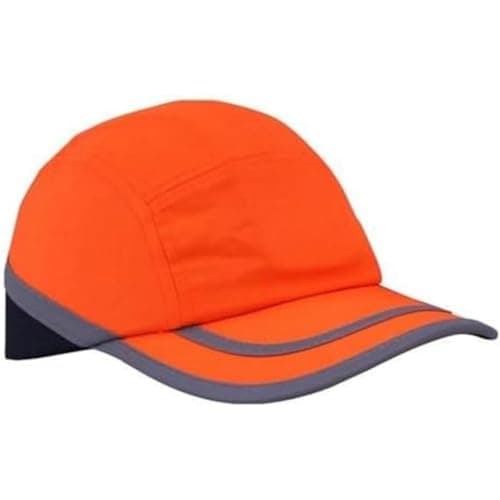 Image of Ultimate Industrial HPBC-HV+ ORANGE Two-Tone Premium Bump Cap, Orange/Navy