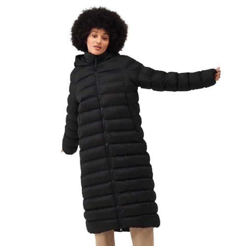 Image of Regatta Womens Elender Longline Padded Hooded Jacket Coat