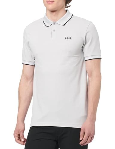 Image of BOSS Men's Paul Polo Shirt, 053light/pastel Grey, XL