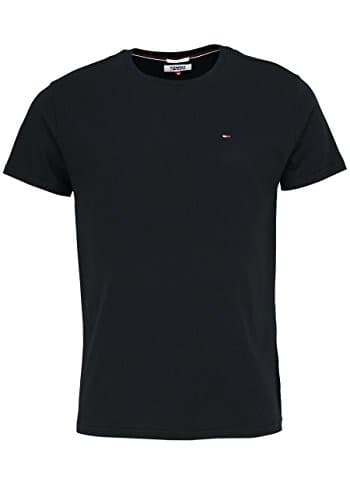 Image of Tommy Jeans Men's Tjm Xslim Jersey Tee Dm0dm04411 S/S T-Shirt, Black (Tommy Black 078), XS