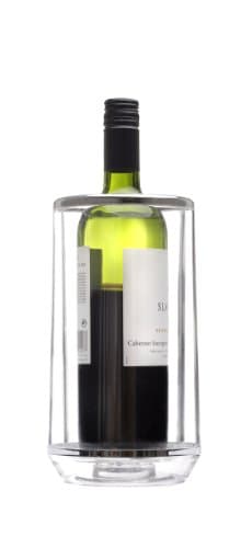 Image of Epicurean 1-Piece 12 x 23 cm Acrylic Double Walled Wine Cooler, Clear