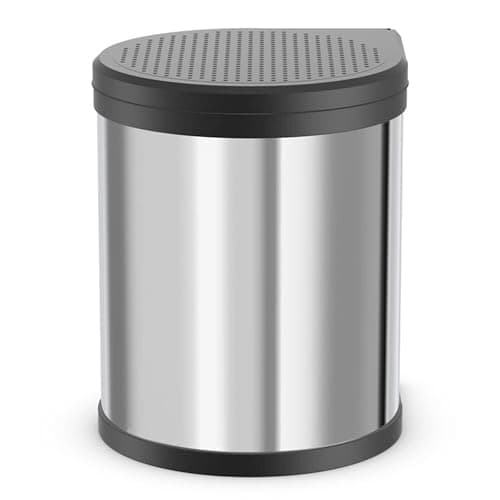 Image of Hailo 3555-101 Compact-Box Stainless Steel Bin, 15L