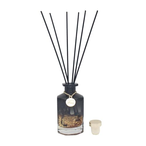 Image of Lesser & Pavey Desire Aroma 200ml Midas Black Diffusers For Home Fragrance & Air Freshener | Aromatherapy Reed Diffuser For Stress Relief | Lovely Room Accessories Gifts For Women And Men