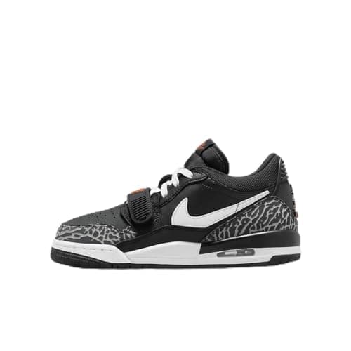 Image of NIKE Air Jordan Legacy 312 Low GS Grade School Fashion Trainers Sneakers Shoes CD9054 (Black/Wolf Grey/Safety Orange/White 018) Size UK5 (EU38)