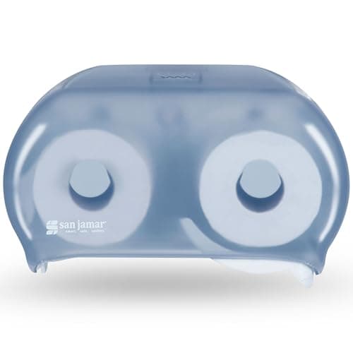 Image of San Jamar R3600TBL CLASSIC VERSATWIN Tissue Dispenser, ARC BL-1.5 CORE, Blue