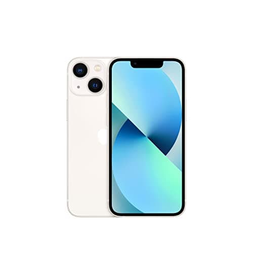 Image of Apple iPhone 13 Mini, 128GB, Starlight (Renewed)