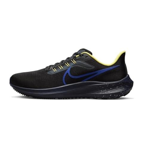 Image of NIKE Air Zoom Pegasus 39 Men's Trainers DZ4846 (Black/Blue/Yellow 001) UK 11 (EU 46)