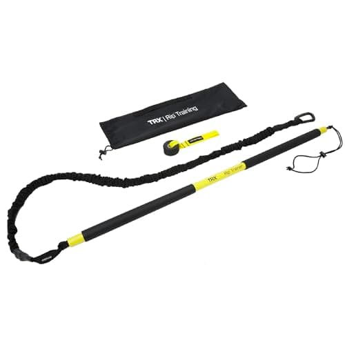 Image of TRX Training RIP Trainer Basic Kit, Weighted Workout Bar and Resistance-Bungee Set, Home Workout Equipment for Core-Strength Training, (20 lbs)