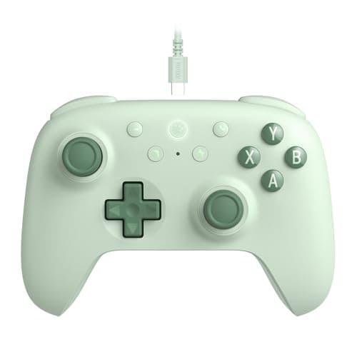 Image of 8Bitdo Ultimate 2C Wired Controller for Windows PC and Android, with 1000Hz Polling Rate, Hall Effect Joysticks and Hall Triggers, and Remappable L4/R4 Bumpers (Green)