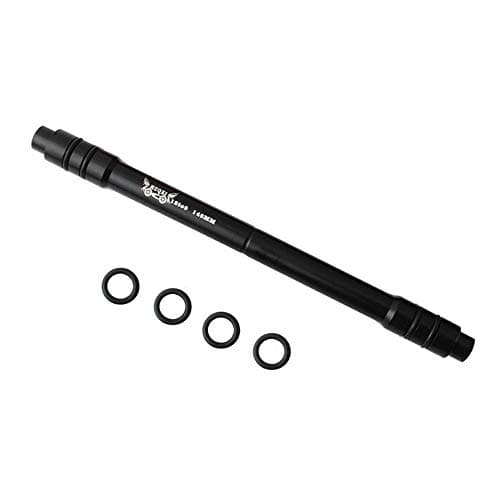 Image of VOANZO Black Aluminum Alloy Conversion Skewer Adapter 12mm Front Thru Axle to 9mm Quick Release Mountain Bike Thru Axle Hub Adapter 148mm