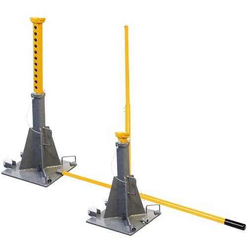 Image of WINNTEC High Reach Jack Stand 12 Ton Capacity, 601-971mm Adjustable Lifting Height Pin-Type