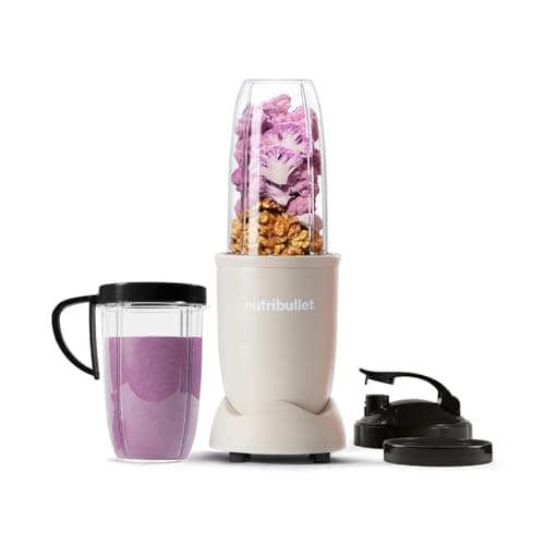 Image of nutribullet Blender 900 Series in Matte Sand - Powerful 25,000 RPM Extractor Blends Frozen Fruit, Nuts & Ice for Smoothies & Juices - 11 Piece Kit Includes Cups, To Go Lids, Lip Rings & User Manual