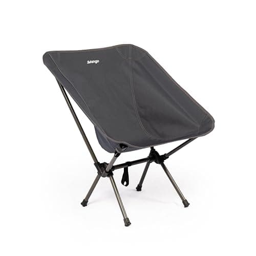 Image of Vango Micro Steel Camping Chair, Strong, Foldable to Compact Size, Lightweight at 1.5kg, Garden Chair Perfect for Festivals, Campers, Fishing, Walkers (India Ink)