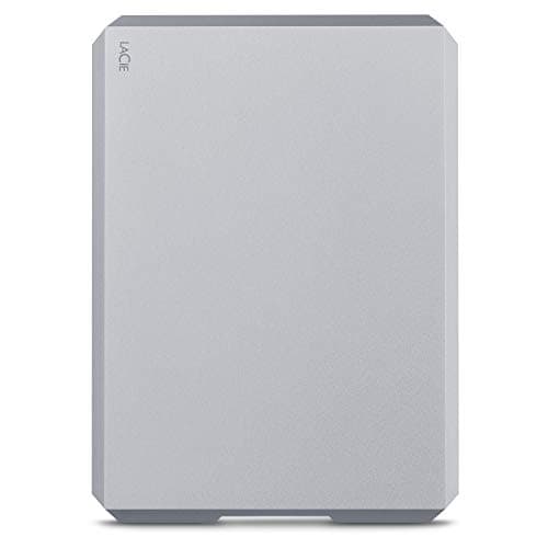 Image of LaCie Mobile Drive, 5TB, External Hard Drive, Space Grey, USB-C, PC Mac iPad & iPhone, Data Rescue Service (STHG5000402)