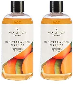 Image of WAX LYRICAL Reed Diffuser Refill 200ml Mediterranean Orange (Pack of 2)