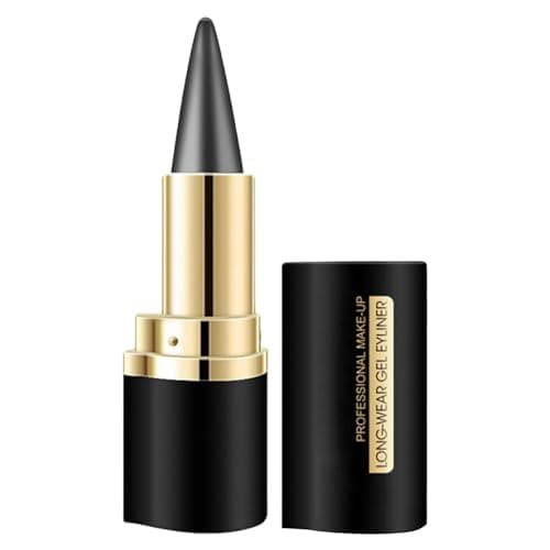 Image of Lâng Lasting Eyeliner Cream for Gothic Make-Up, Smudge-proof Kaja in Lipstick Design, Precise Eye Contour Pencil for Women & Girls, Black - Waterproof Gel Eyeliner & Eyeshadow Pencil