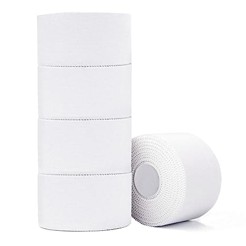 Image of ADMITRY 5 Rolls Zinc Oxide Tape,3.8cm x 10m Athletic Tape,Sports Strapping Tape for Ankle,Wrist,Knee,Finger - Climbing,BJJ,Boxing,Jiu Jitsu,Blister Prevention