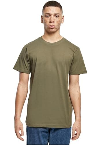 Image of Build Your Brand Mens By004 T-Shirt, Olive, M UK