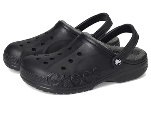 Image of Crocs Via Lined Clog Black Size 11 UK Men